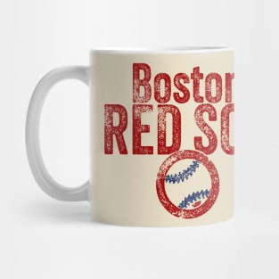 Red Sox Baseball Weathered Mug